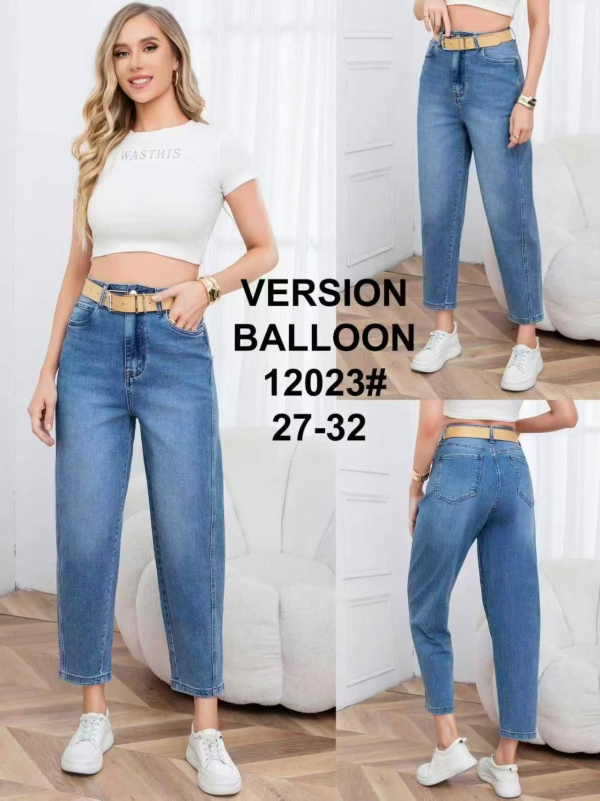 Spodnie damskie jeansy Roz 27-32, 1 Kolor Paczka 12 szt